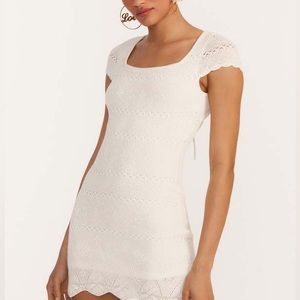 LoveShackFancy white Elvirie mini dress XS